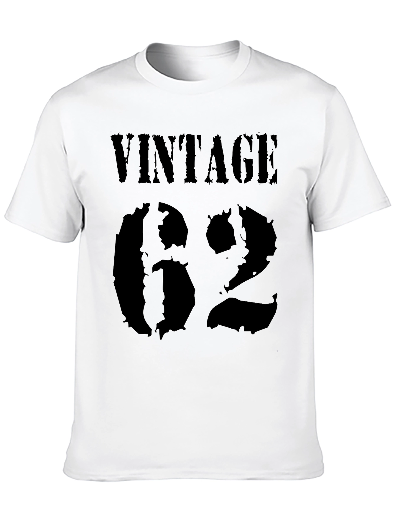 Black Vintage 62 Black T-Shirt - Classic Style view 10