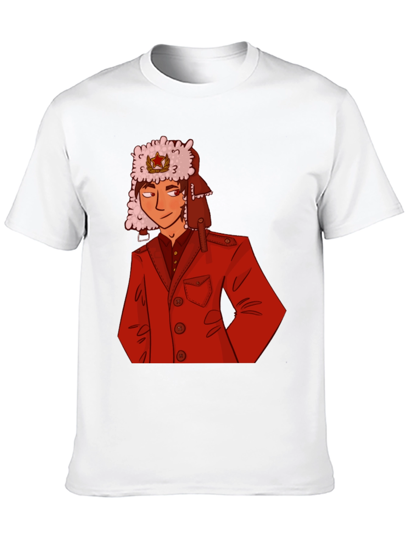 Black Cool Russia Inspired Graphic T-Shirt view 10