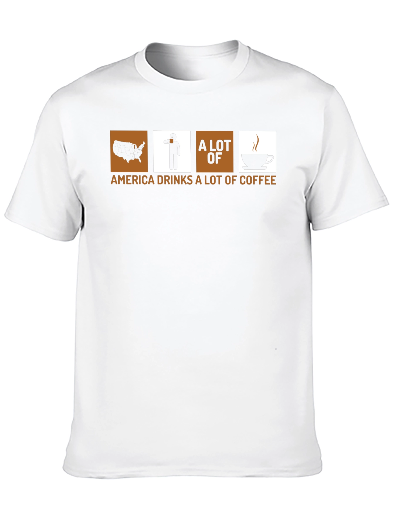 Black America Drinks Coffee Graphic Tee - Black view 10