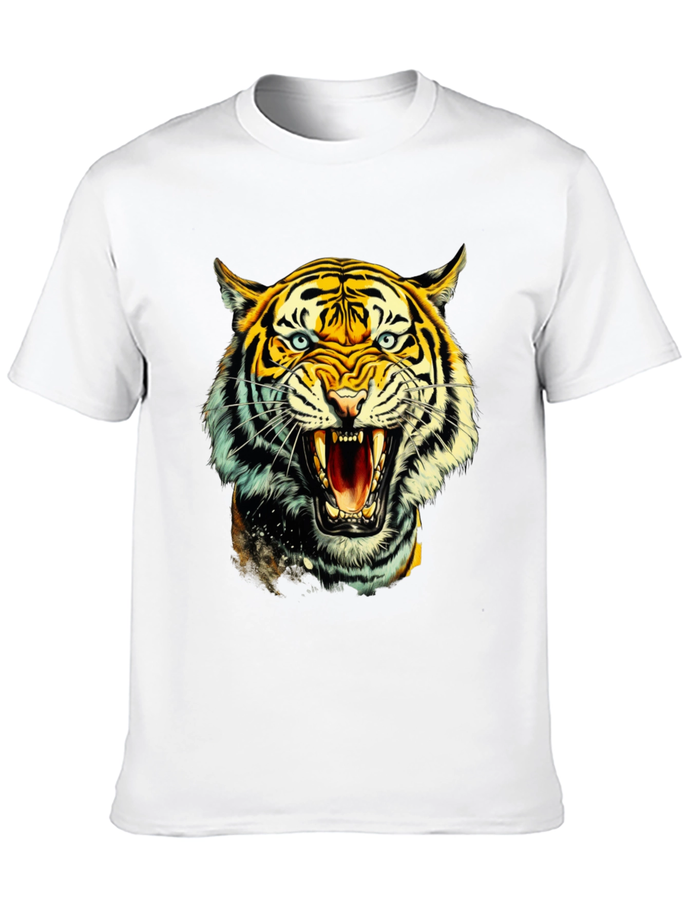 Black Roaring Tiger Graphic Tee - Bold & Fierce view 10