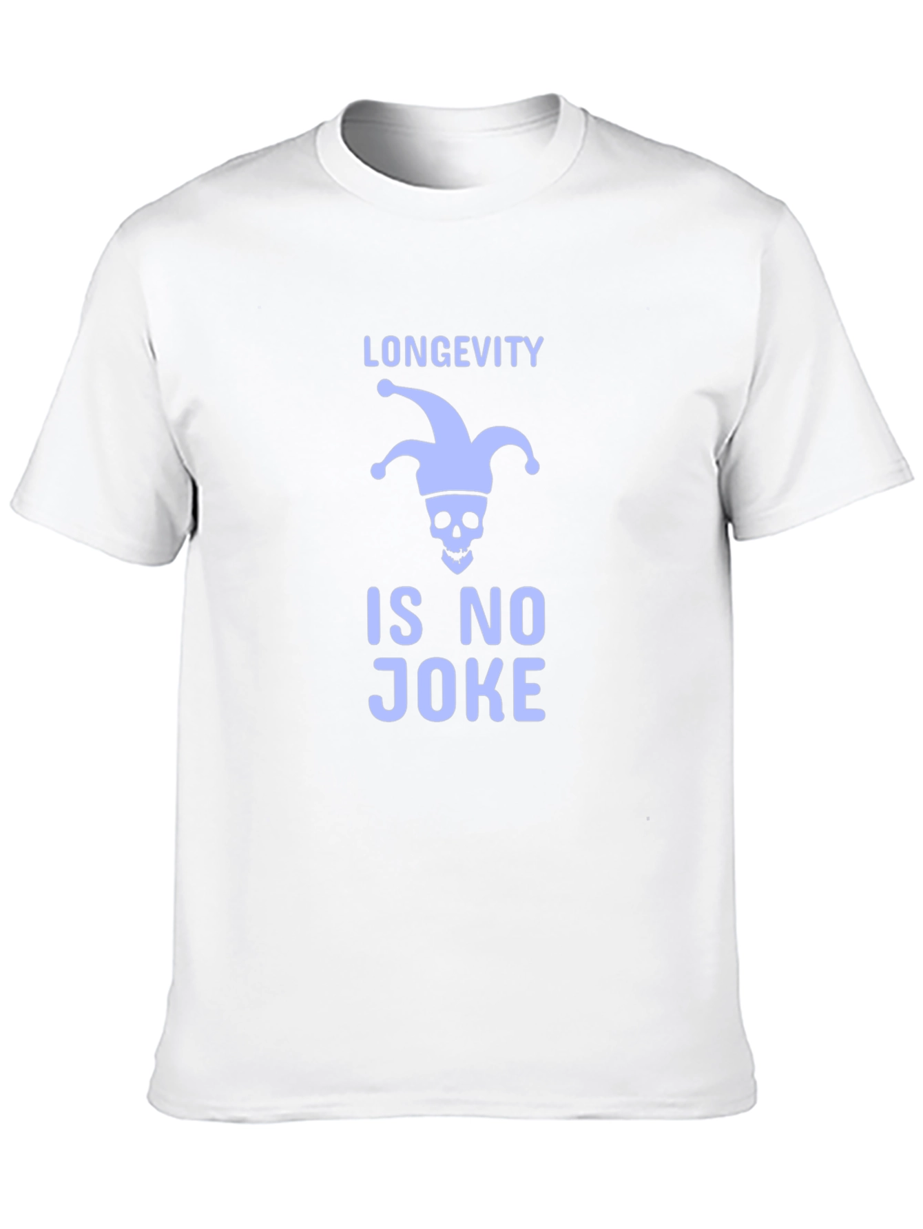 Black Longevity Is No Joke T-Shirt - Funny Skull Graphic Tee view 10