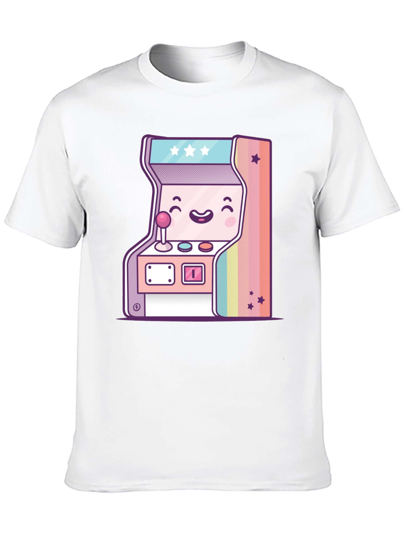 Black Kawaii Arcade Game T-Shirt - Retro Gaming Style view 10