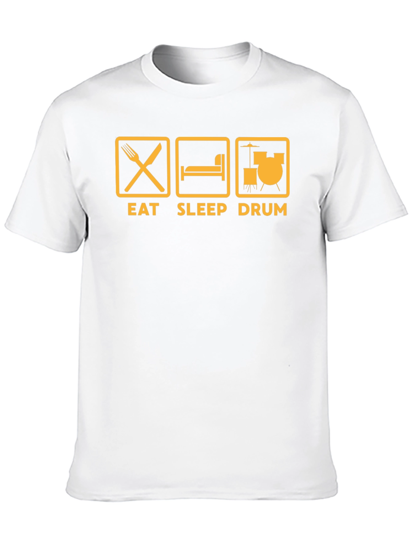 Black Eat Sleep Drum Black T-Shirt view 10