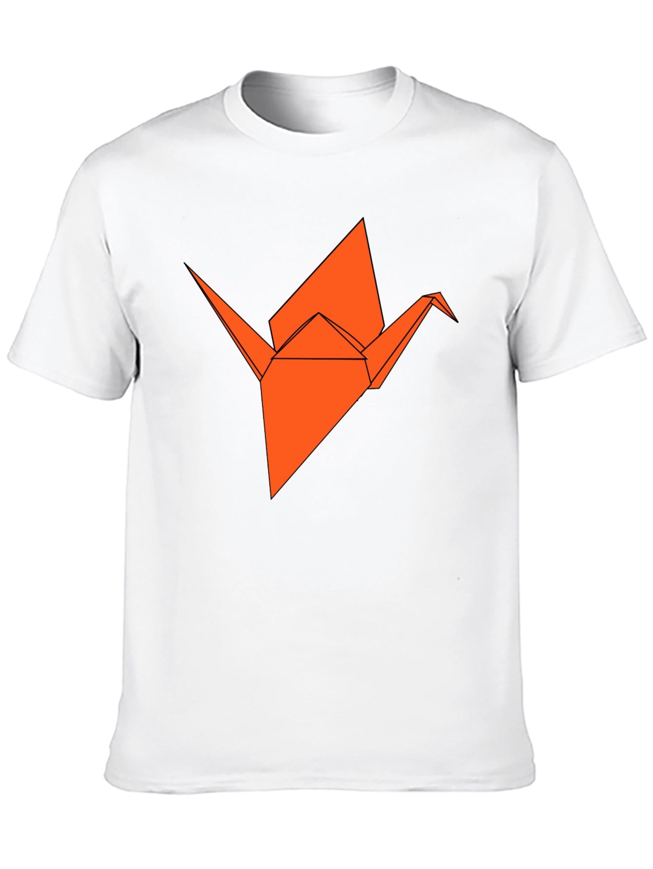 Black Origami Crane Graphic Tee - Stylish & Unique view 10