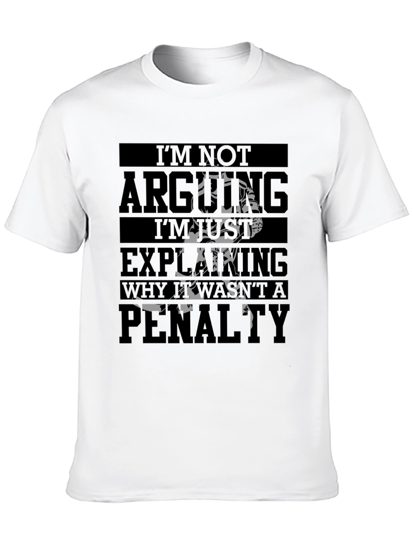 Black Hockey Penalty Funny Graphic T-Shirt view 10