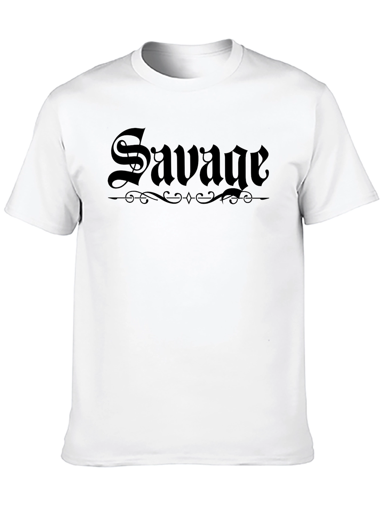 Black Savage Graphic Tee - Black Crew Neck view 10