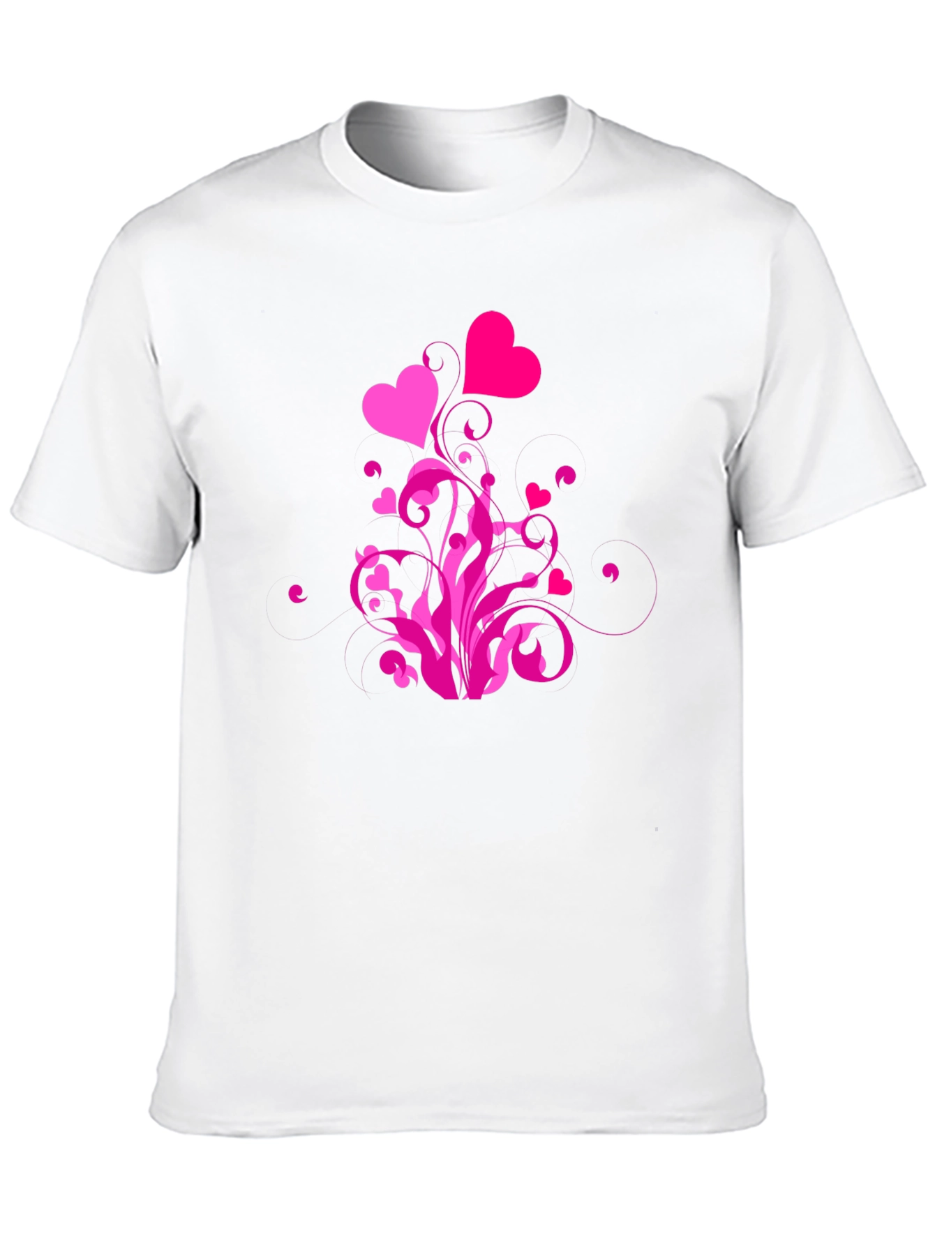 Black Heart Swirl Graphic Tee - Black Casual Shirt view 10