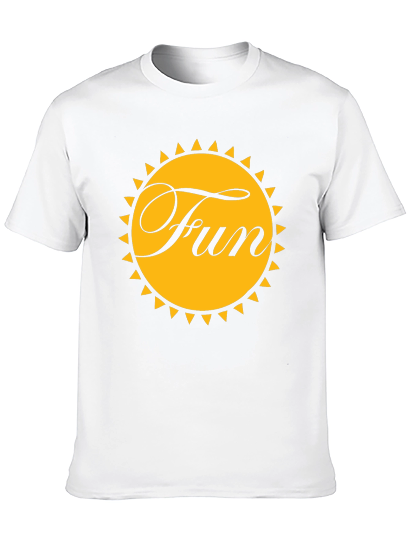 Black Fun Sun Graphic Tee - Black Cotton T-Shirt view 10