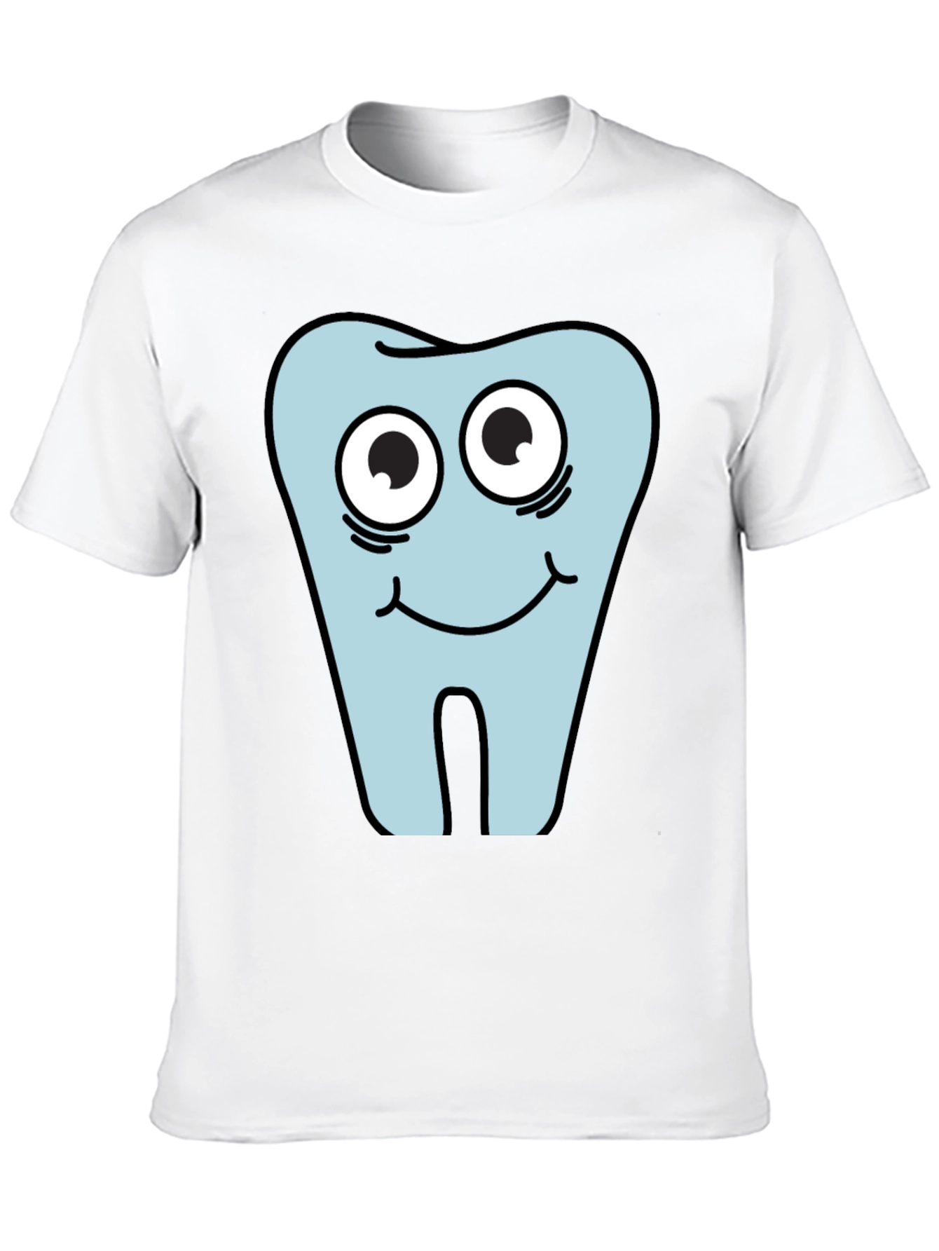 Black Funny Tooth Graphic Tee - Dental Humor Shirt view 10