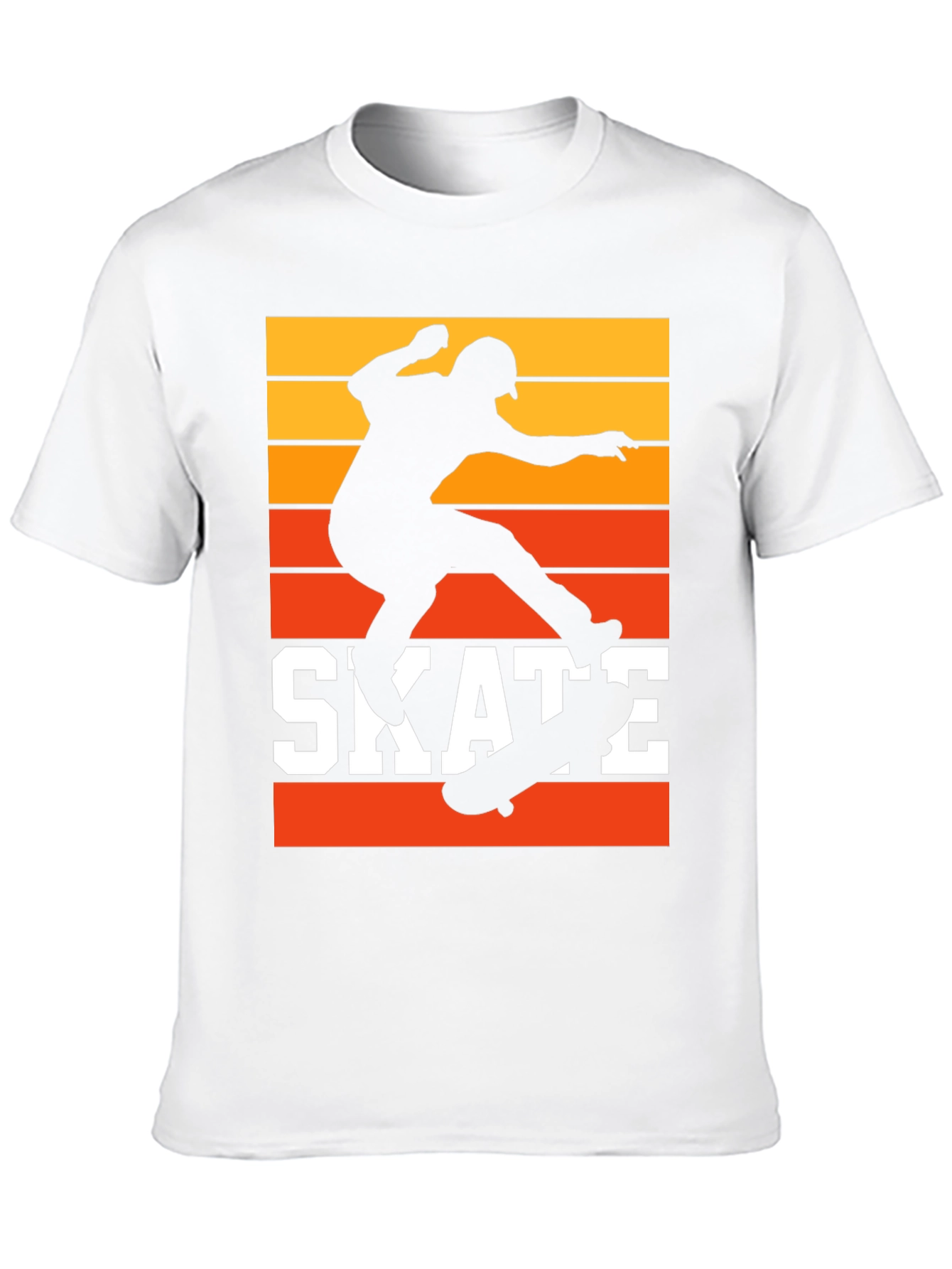 Black Retro Skate T-Shirt - Cool Skater Design view 10