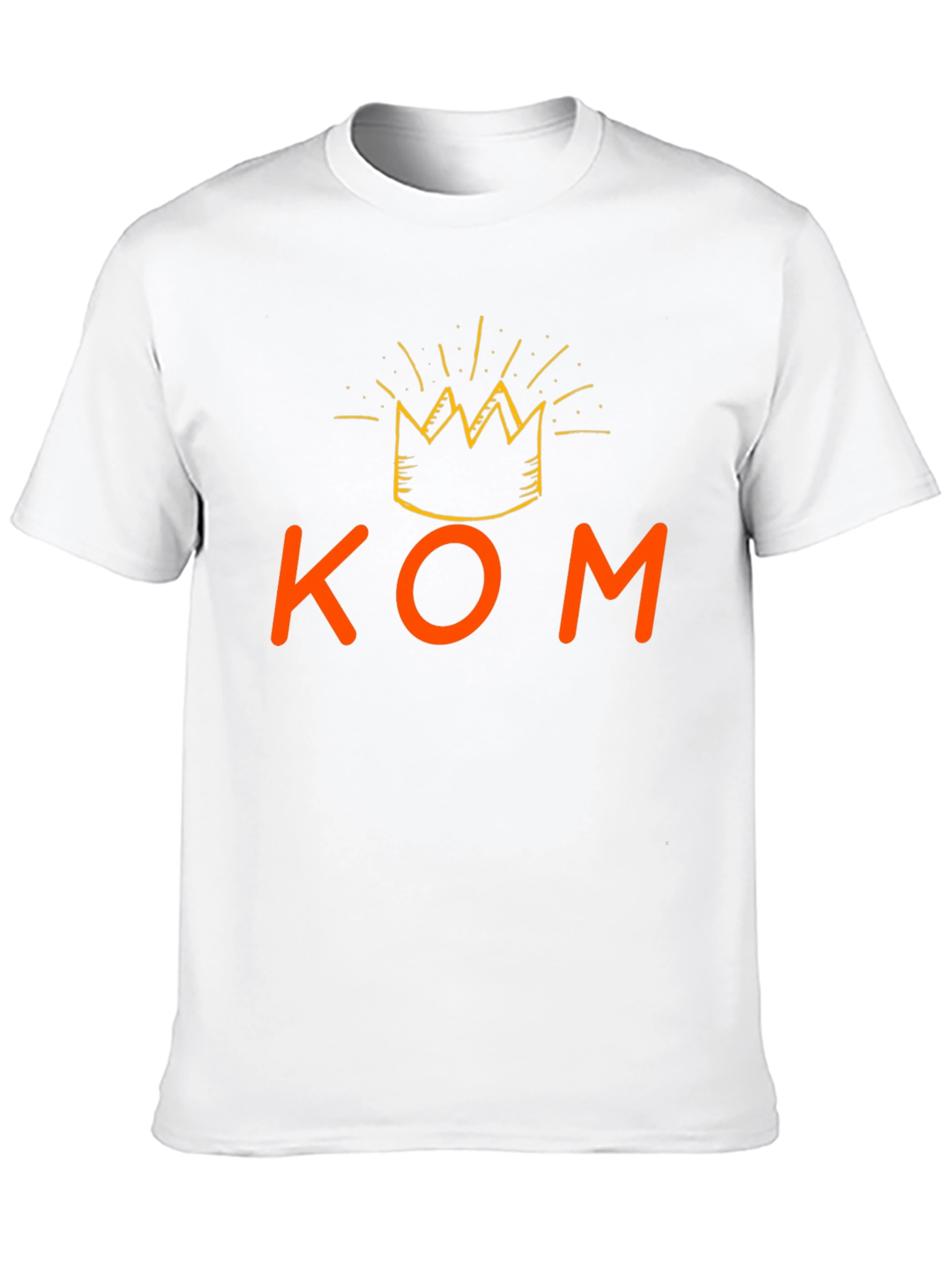 Black KOM King T-Shirt - Crew Neck, Short Sleeve view 10