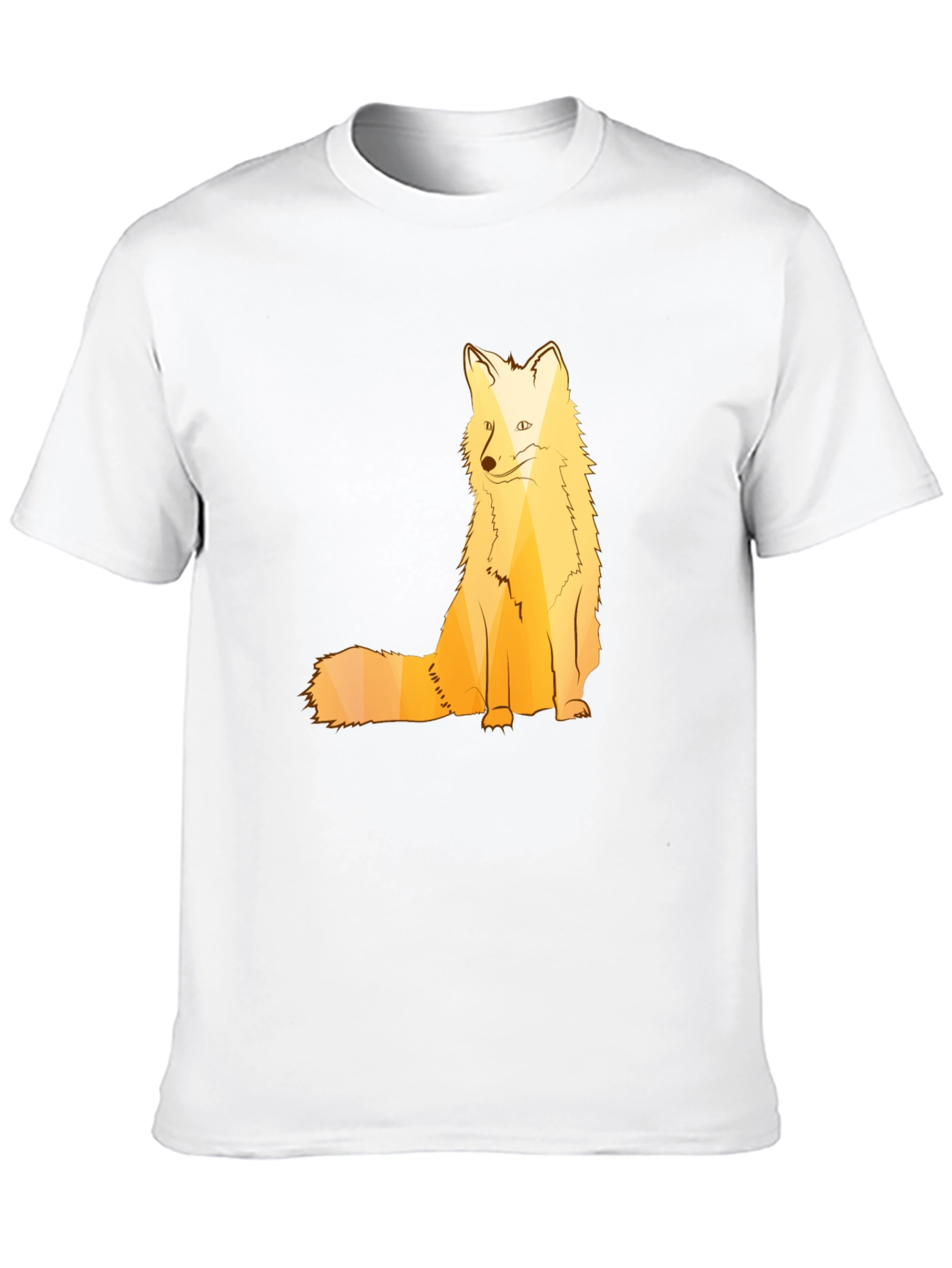 Black Geometric Fox Graphic T-Shirt - Stylish Animal Print view 10