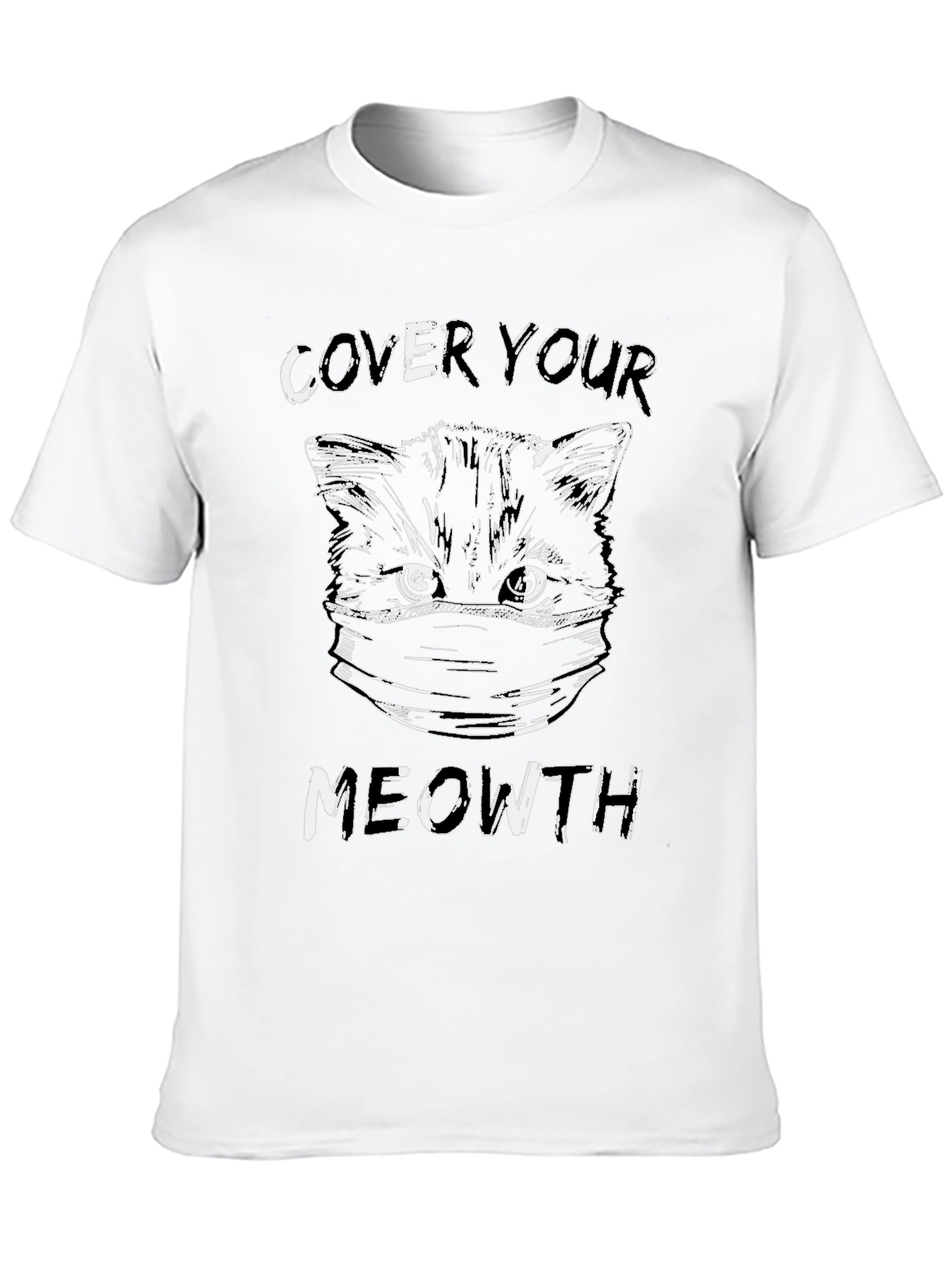 Black Cover Your Meowth T-Shirt view 10