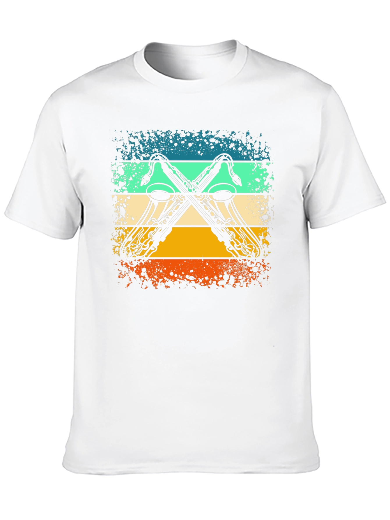 Black Retro Saxophone T-Shirt: Vintage Style Tee for Music Lovers view 10