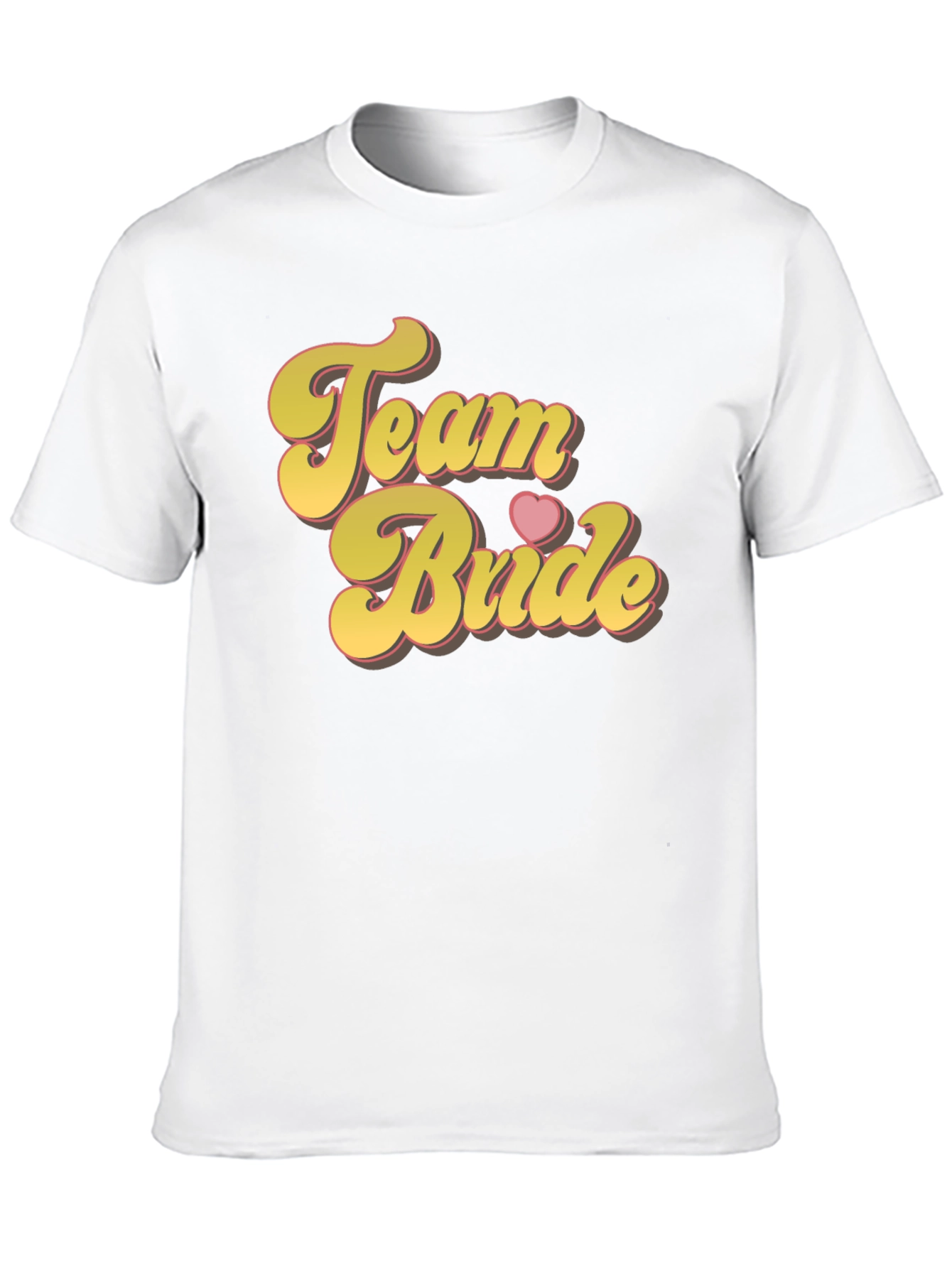 Black Team Bride Crew Neck T-Shirt - Bridal Party Tee view 10