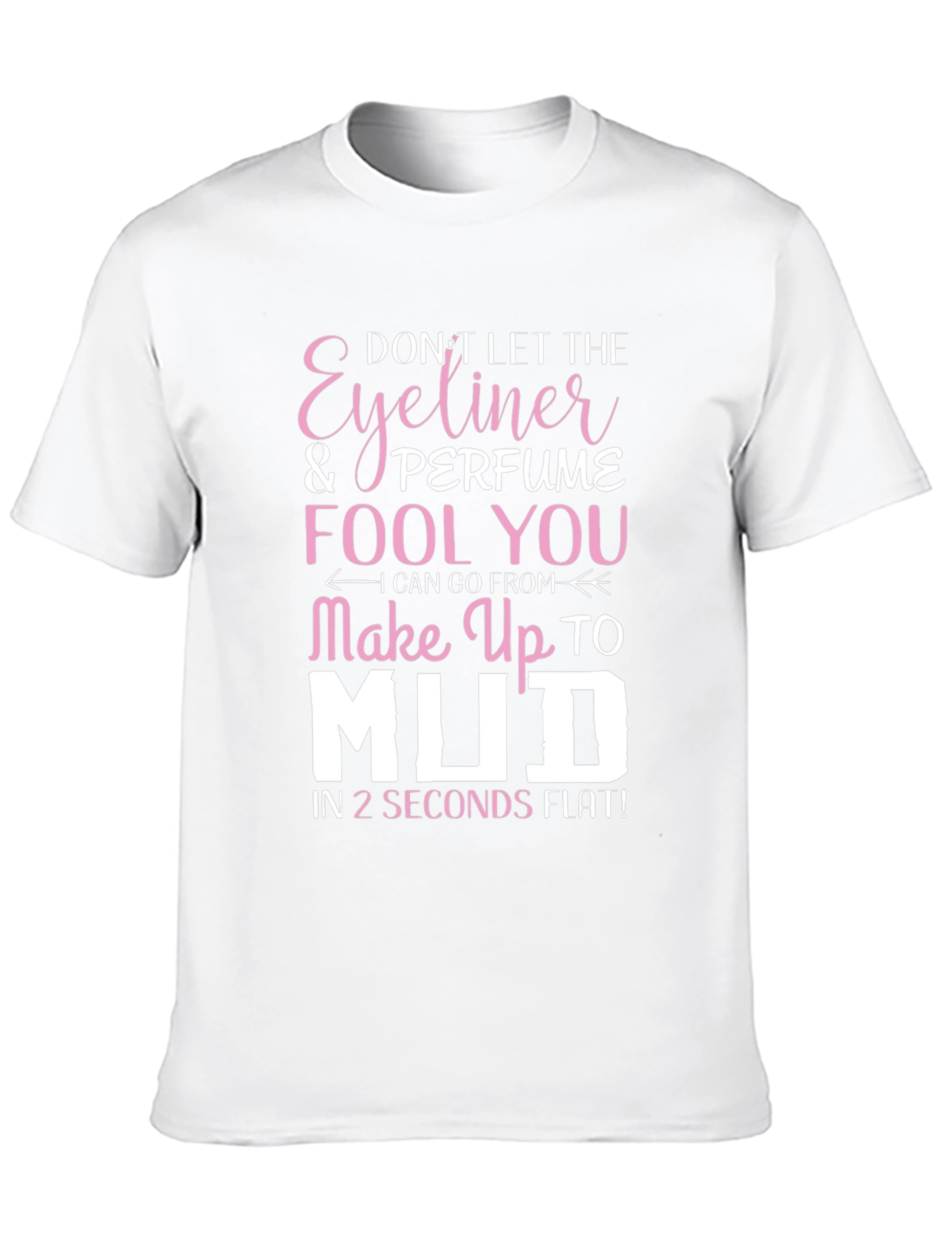 Black Eyeliner & Perfume T-Shirt - Funny Makeup Humor Tee view 10
