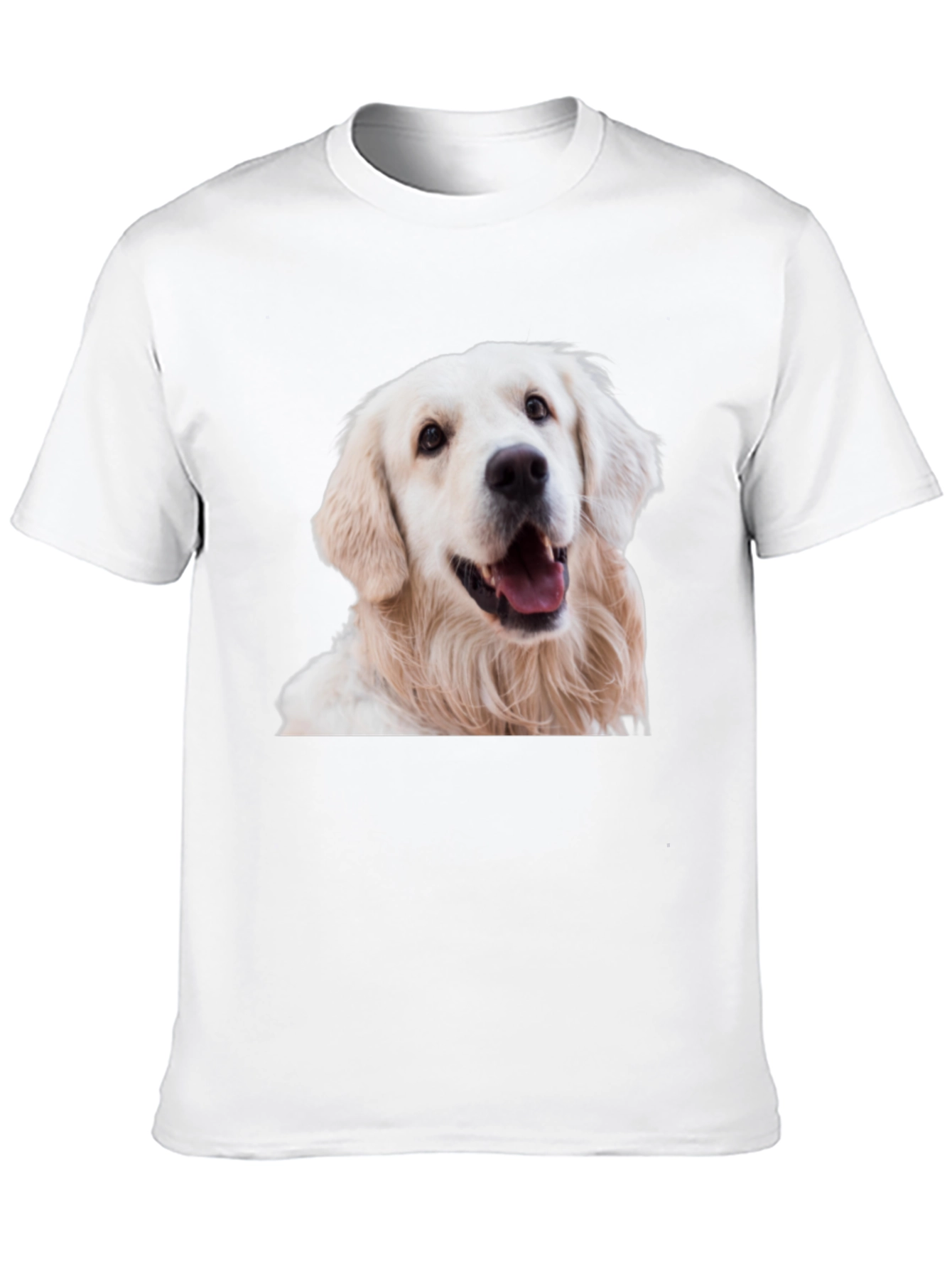 Black Golden Retriever Dog Graphic Black T-Shirt view 10