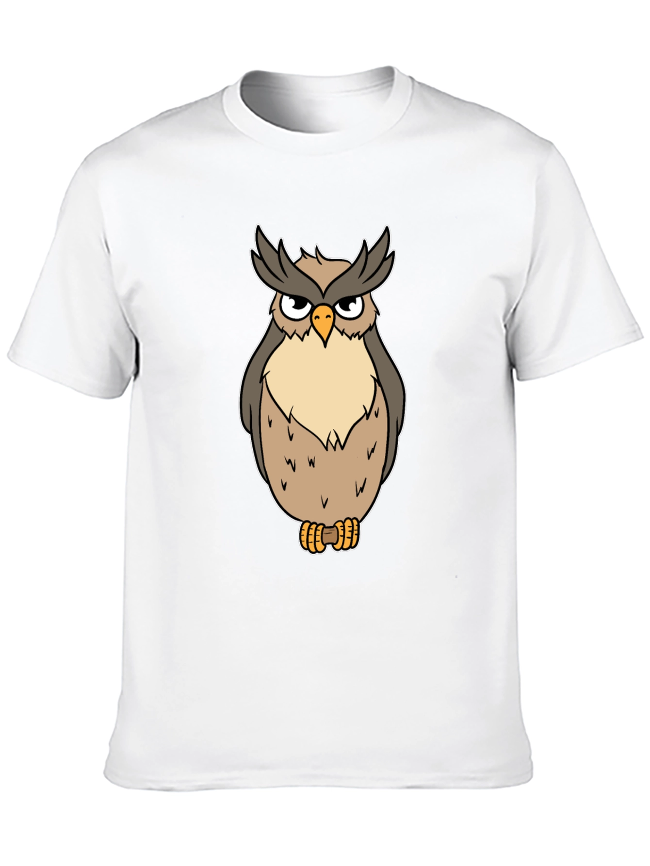 Black Owl Graphic T-Shirt - Men's Black Tee view 10