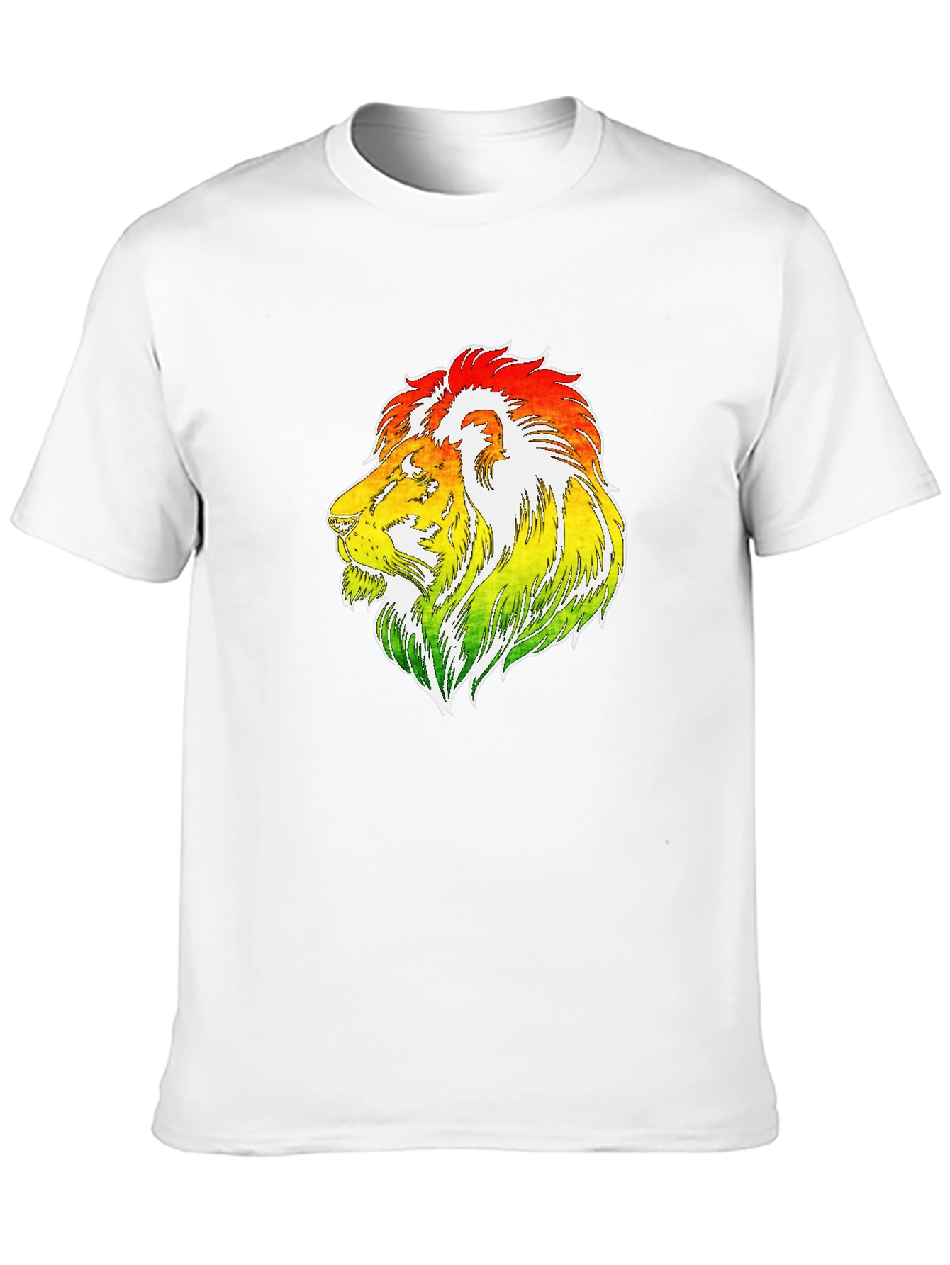 Black Rasta Lion Graphic T-Shirt - Reggae Style view 10