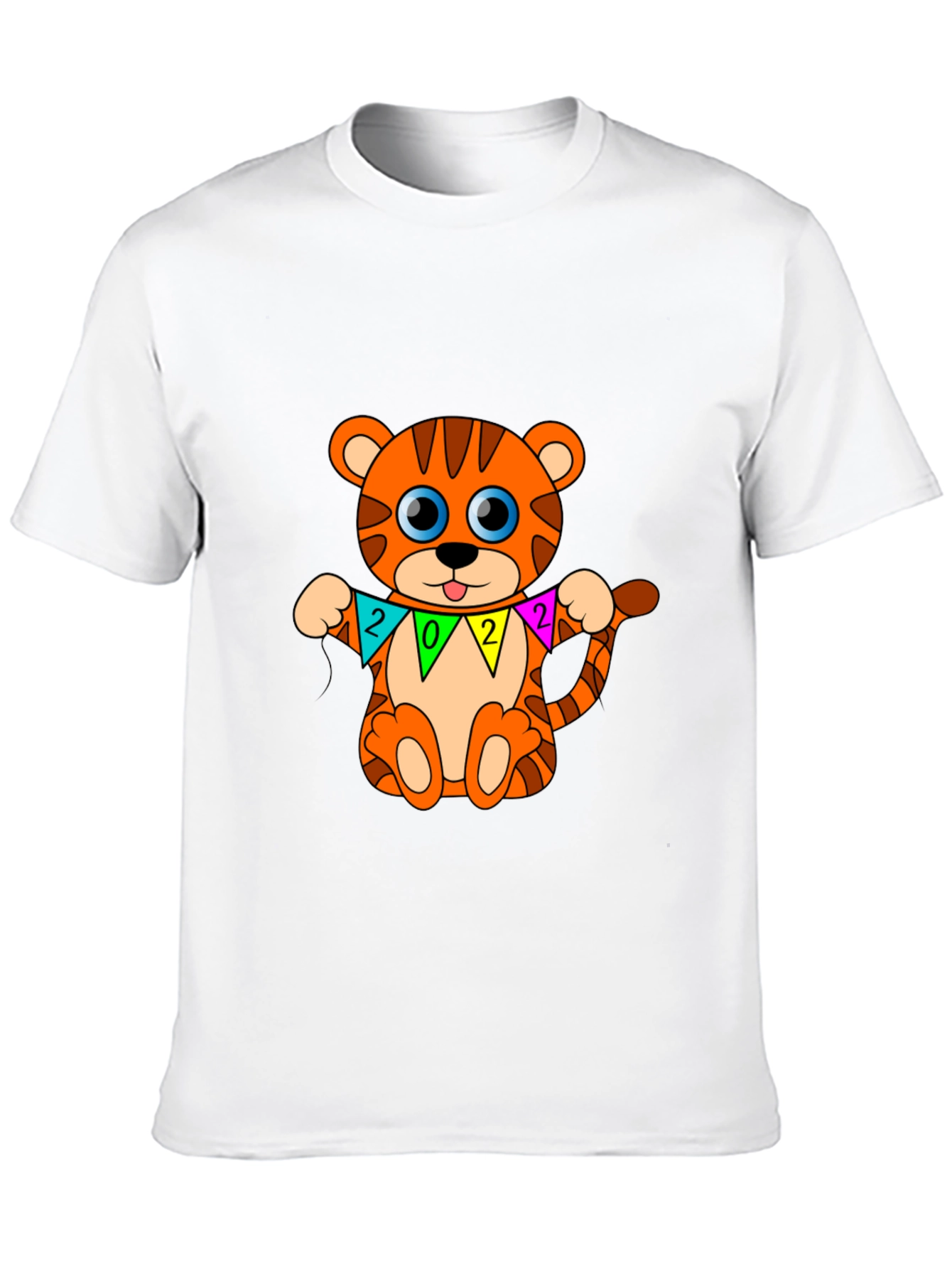 Black Cute Tiger 2022 T-Shirt view 10