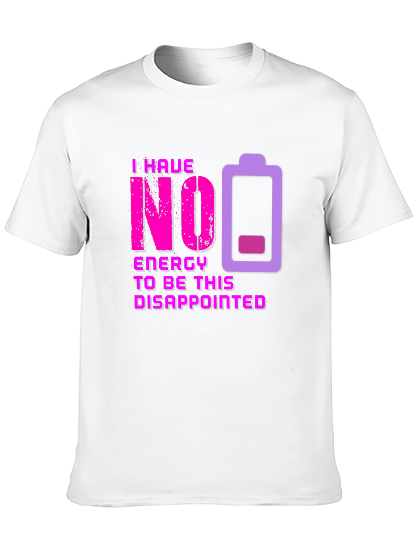 Black No Energy Disappointed Graphic Tee view 10