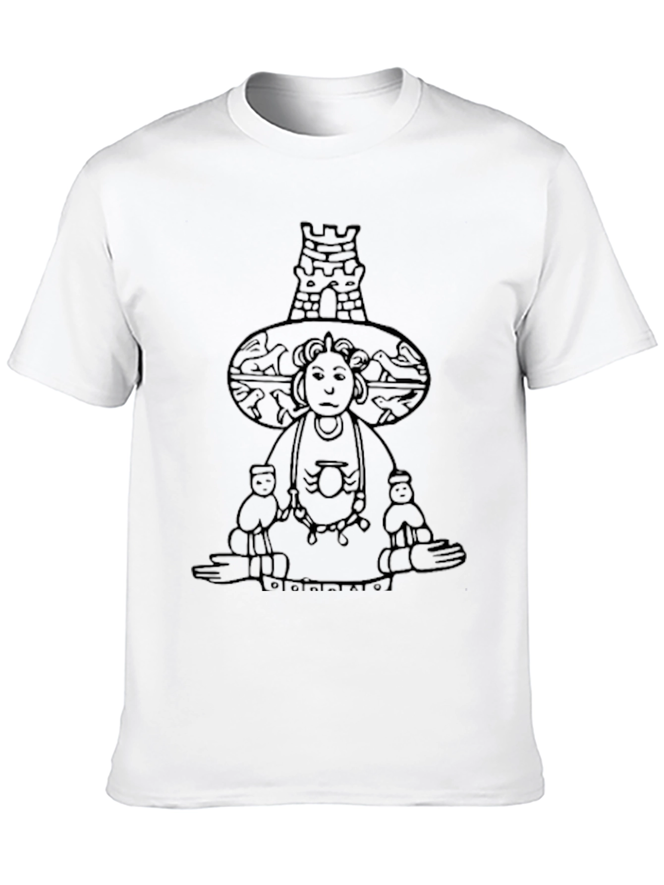 Black Graphic Print Black T-Shirt view 10