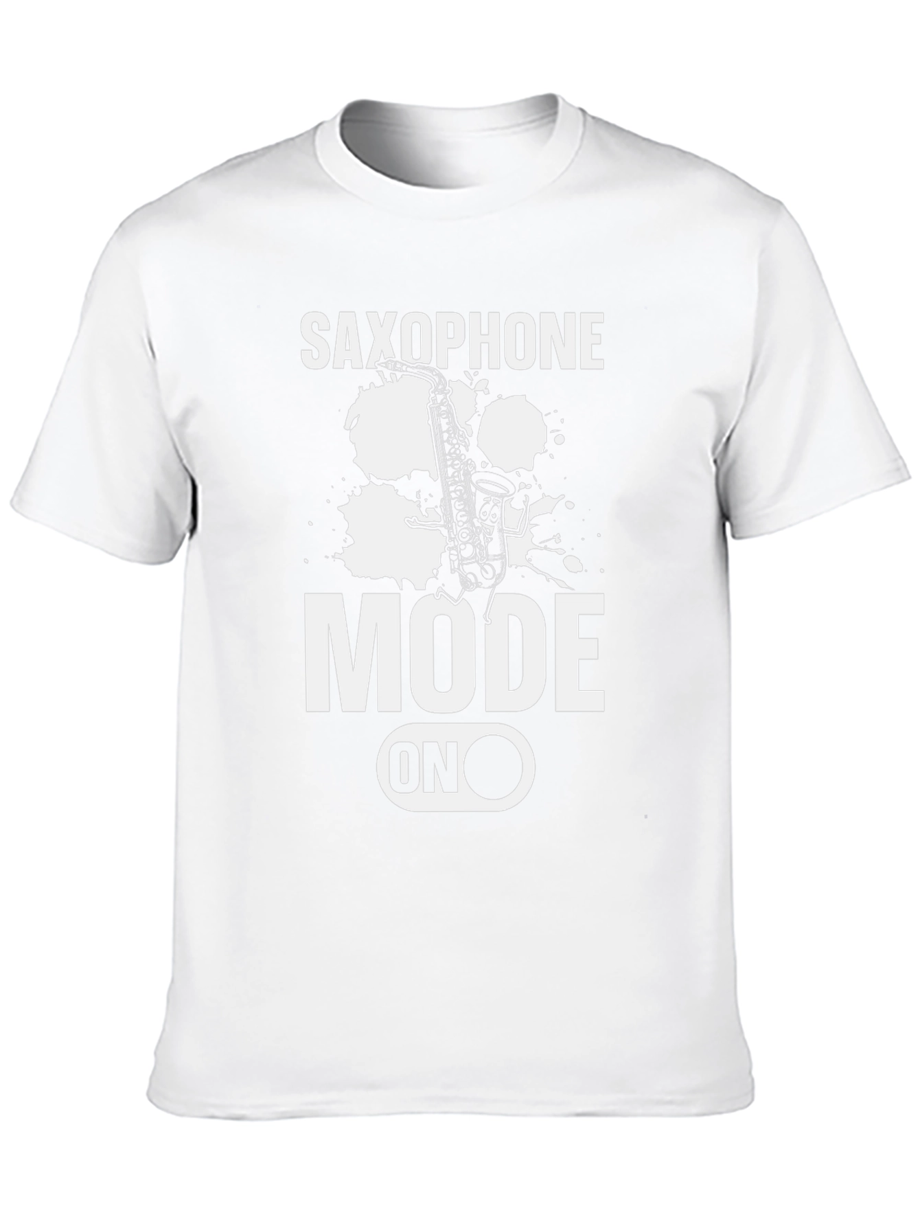 Black Saxophone Mode On Graphic T-Shirt view 10
