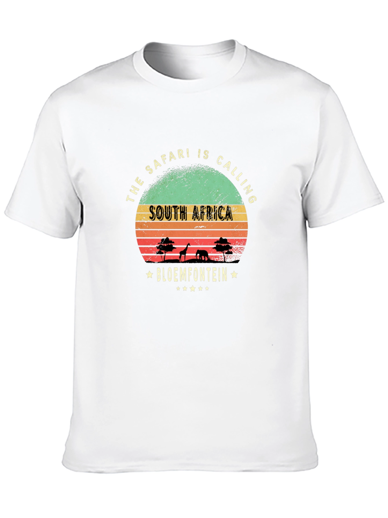 Black South Africa Safari T-Shirt view 10