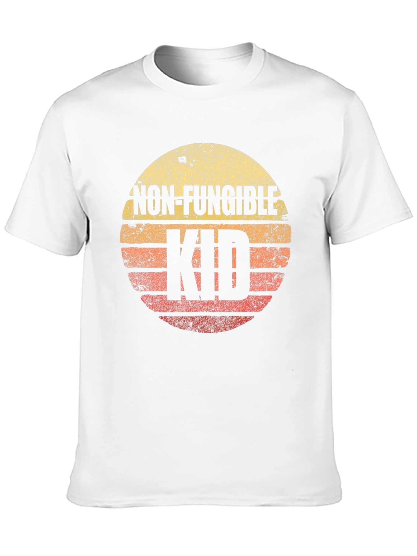 Black Non-Fungible Kid Retro T-Shirt view 10