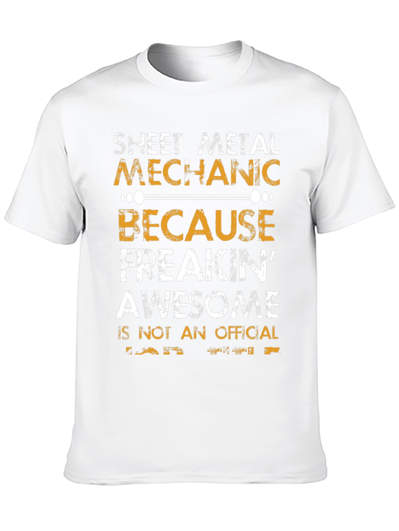 Black Sheet Metal Mechanic T-Shirt - Freakin' Awesome! view 10