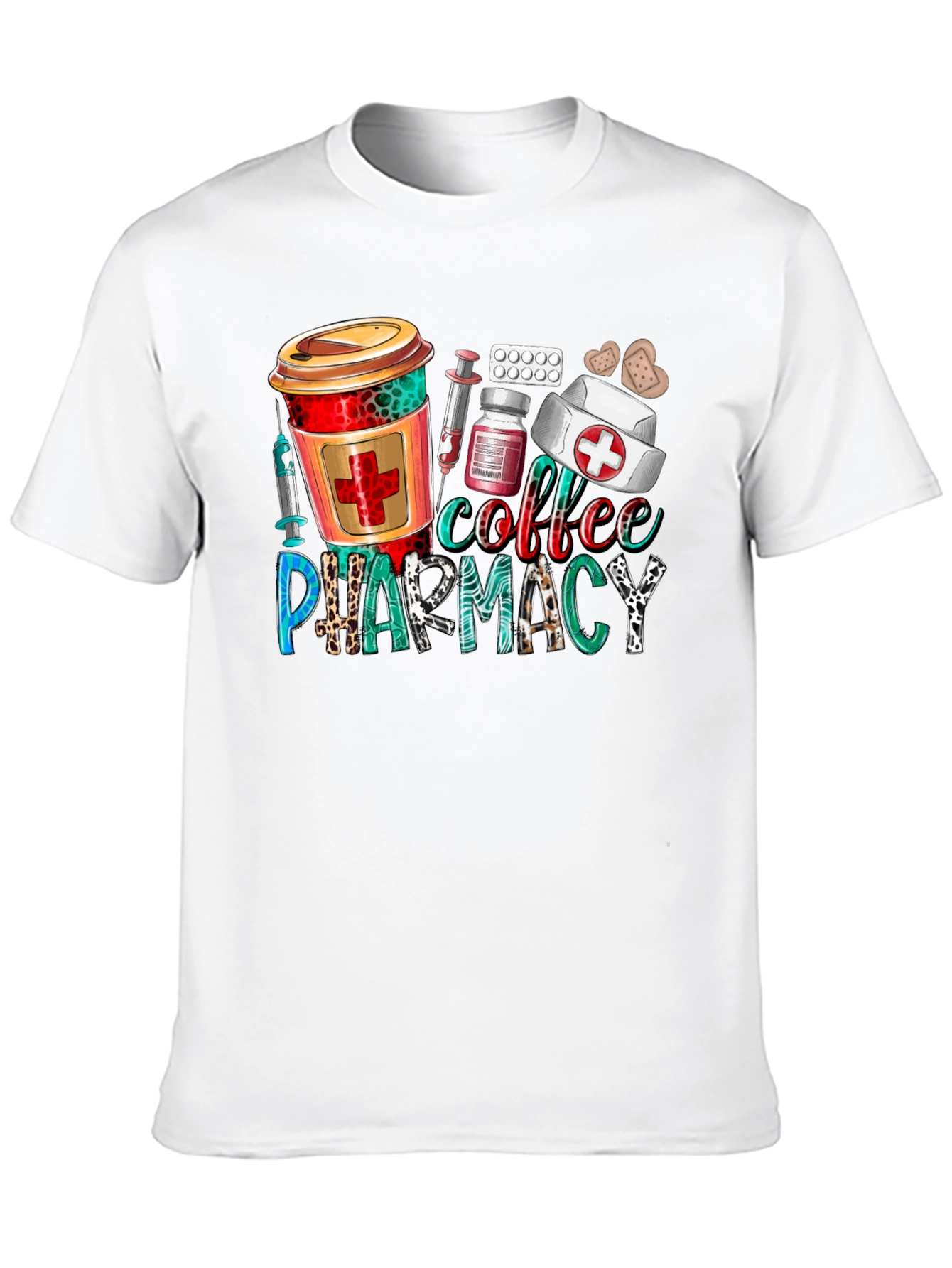 Black Coffee Pharmacy T-Shirt - Nurse, Doctor, Healthcare view 10