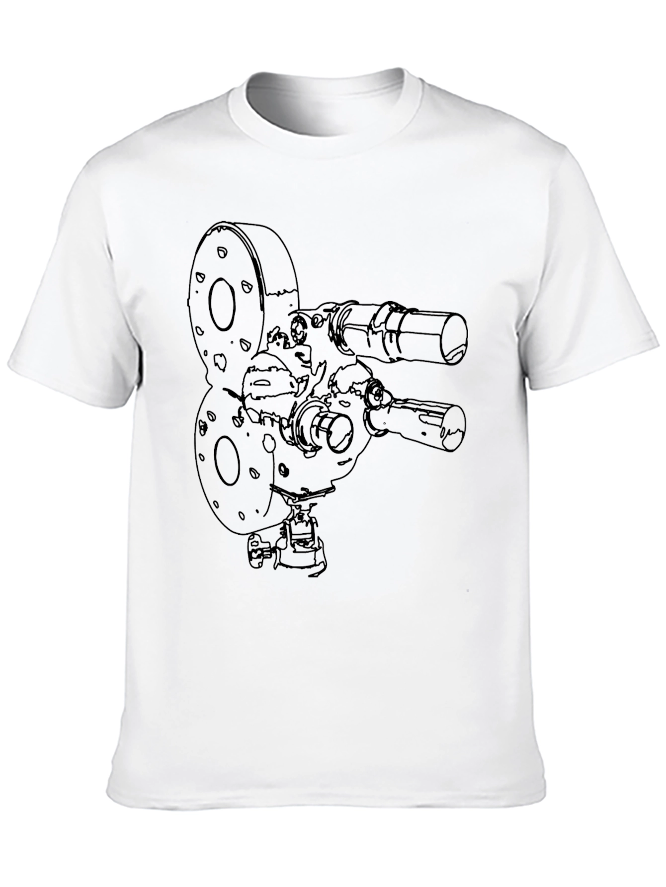 Black Retro Film Camera Graphic Tee - Classic Style view 10