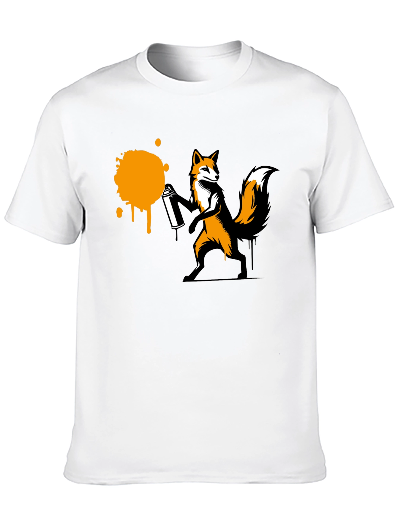 Black Fox Graffiti T-Shirt - Urban Style Tee view 10