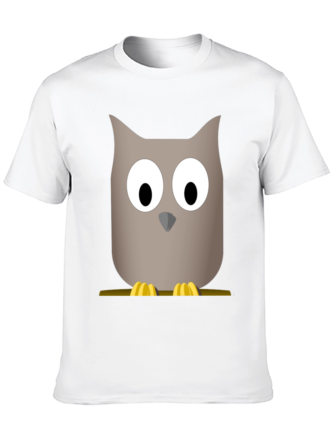 Black Cartoon Owl Graphic Tee - Men's Black T-Shirt view 10