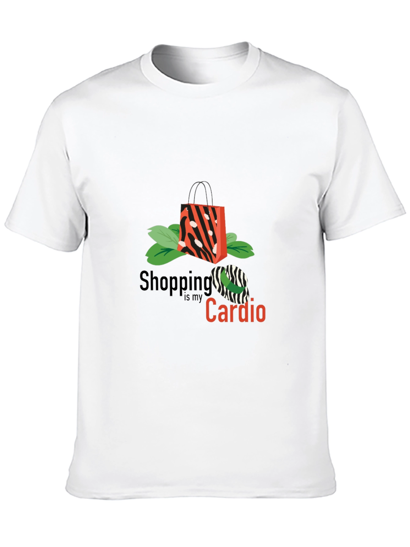 Black Shopping Is My Cardio Graphic Tee view 10