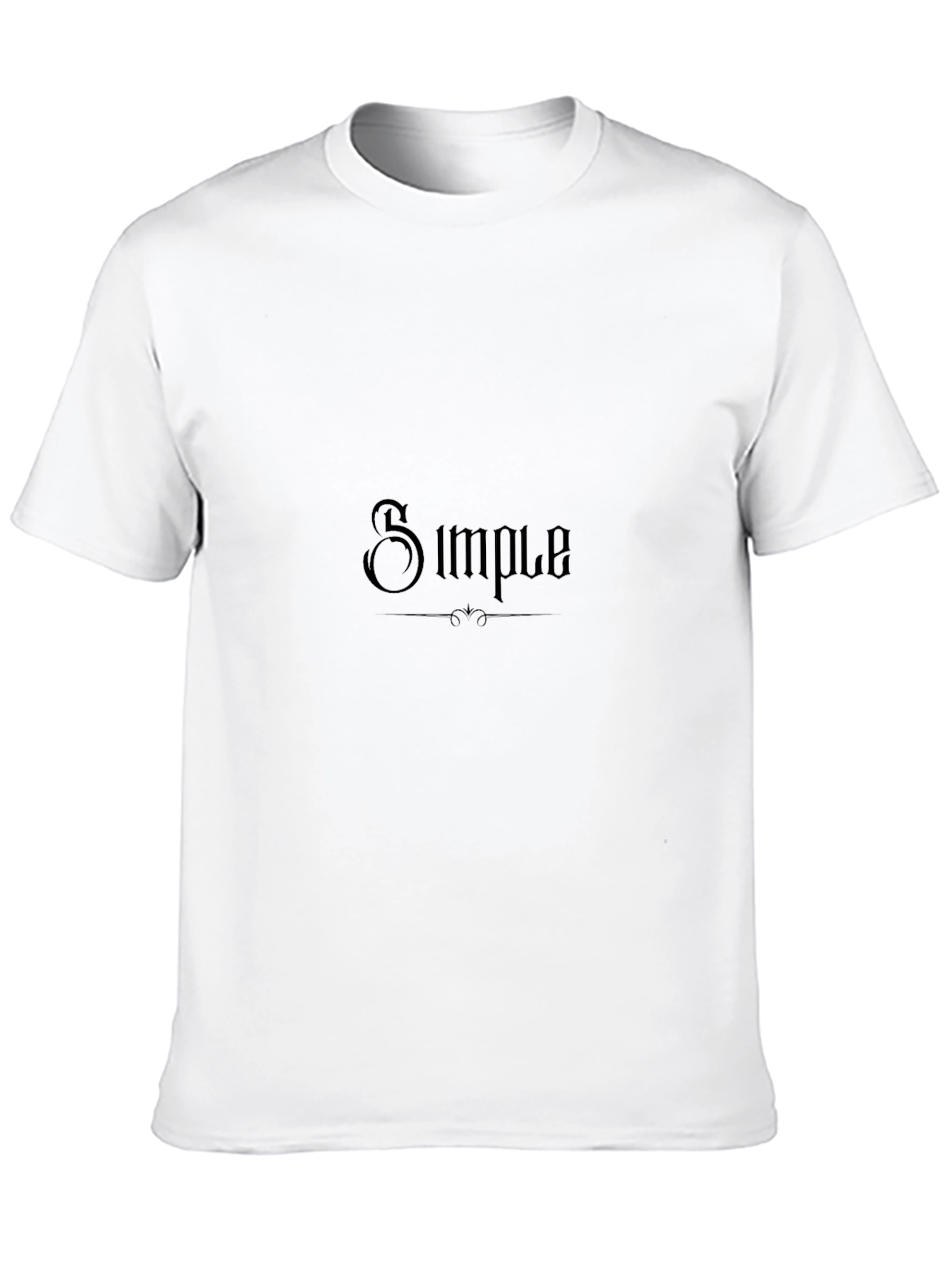 Black Simple Design Black T-Shirt view 10