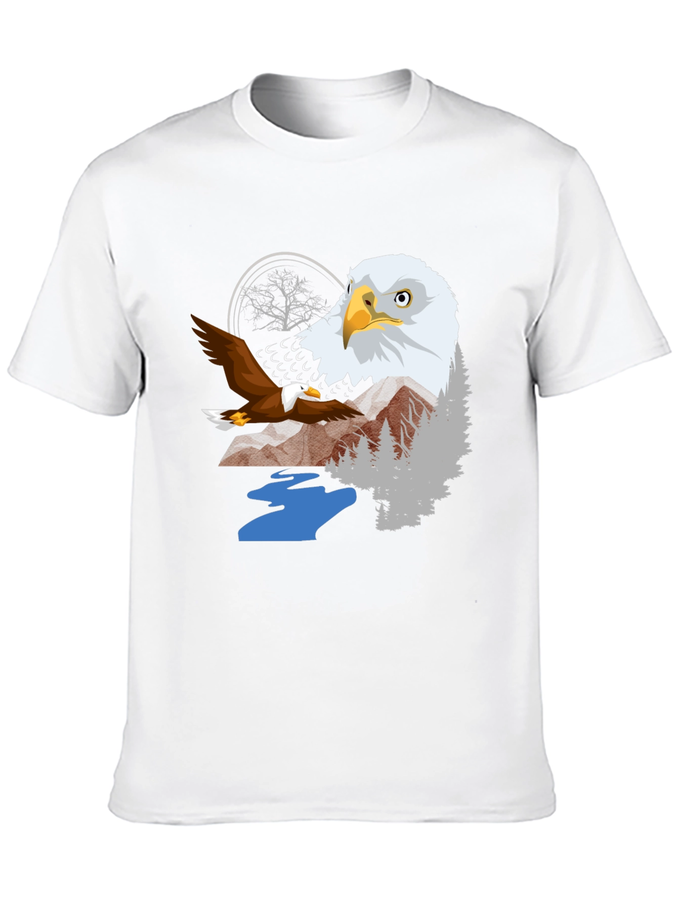 Black Eagle Graphic Tee - Nature Inspired T-Shirt view 10