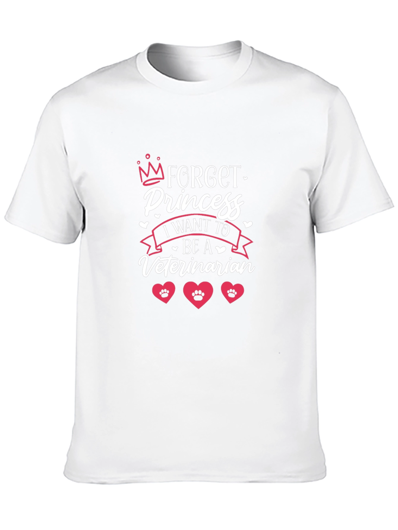 Black Forget Princess, I Want to be a Veterinarian T-Shirt view 10