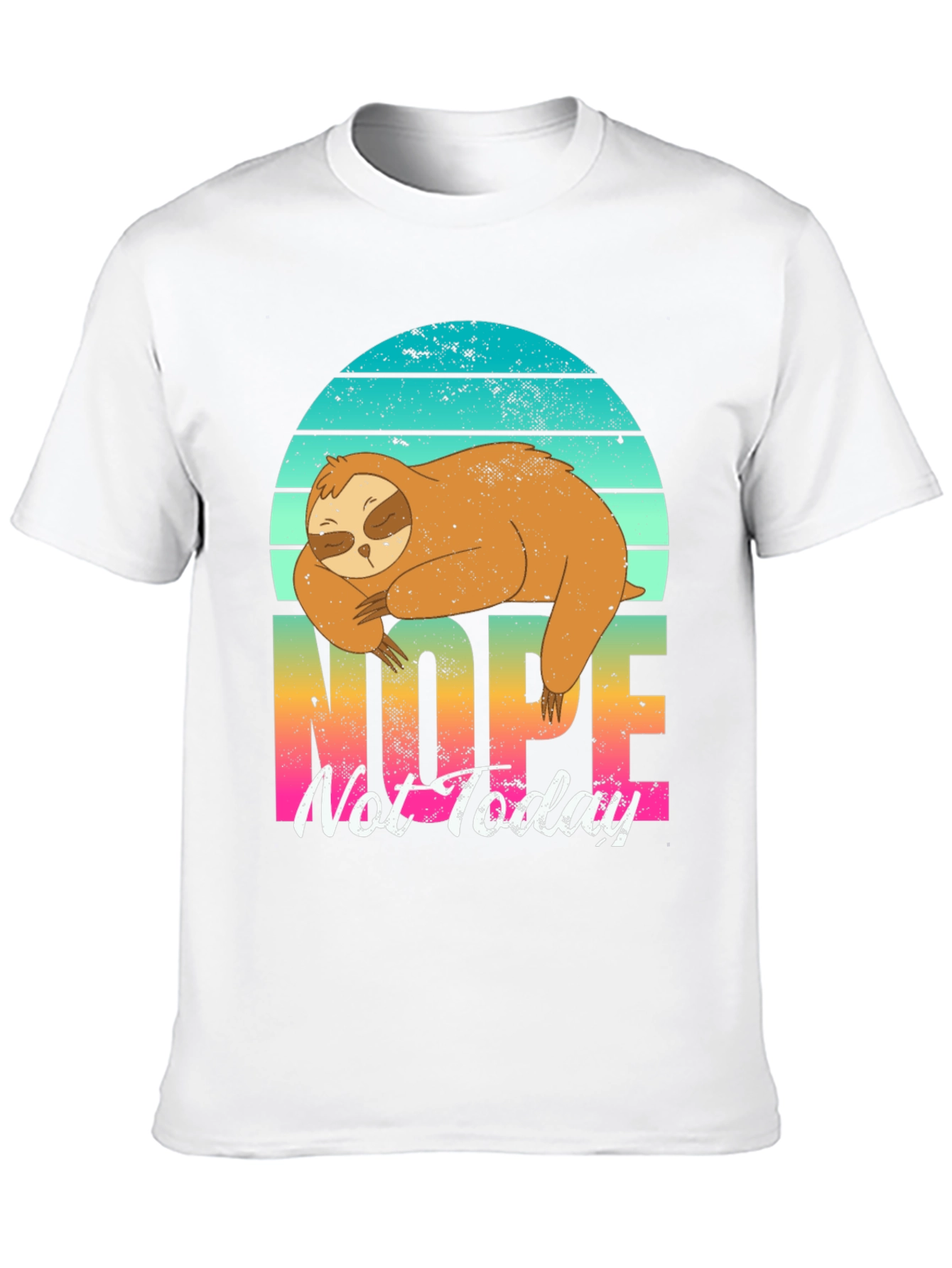Black Nope Sloth Graphic Tee - Lazy Day Comfort view 10