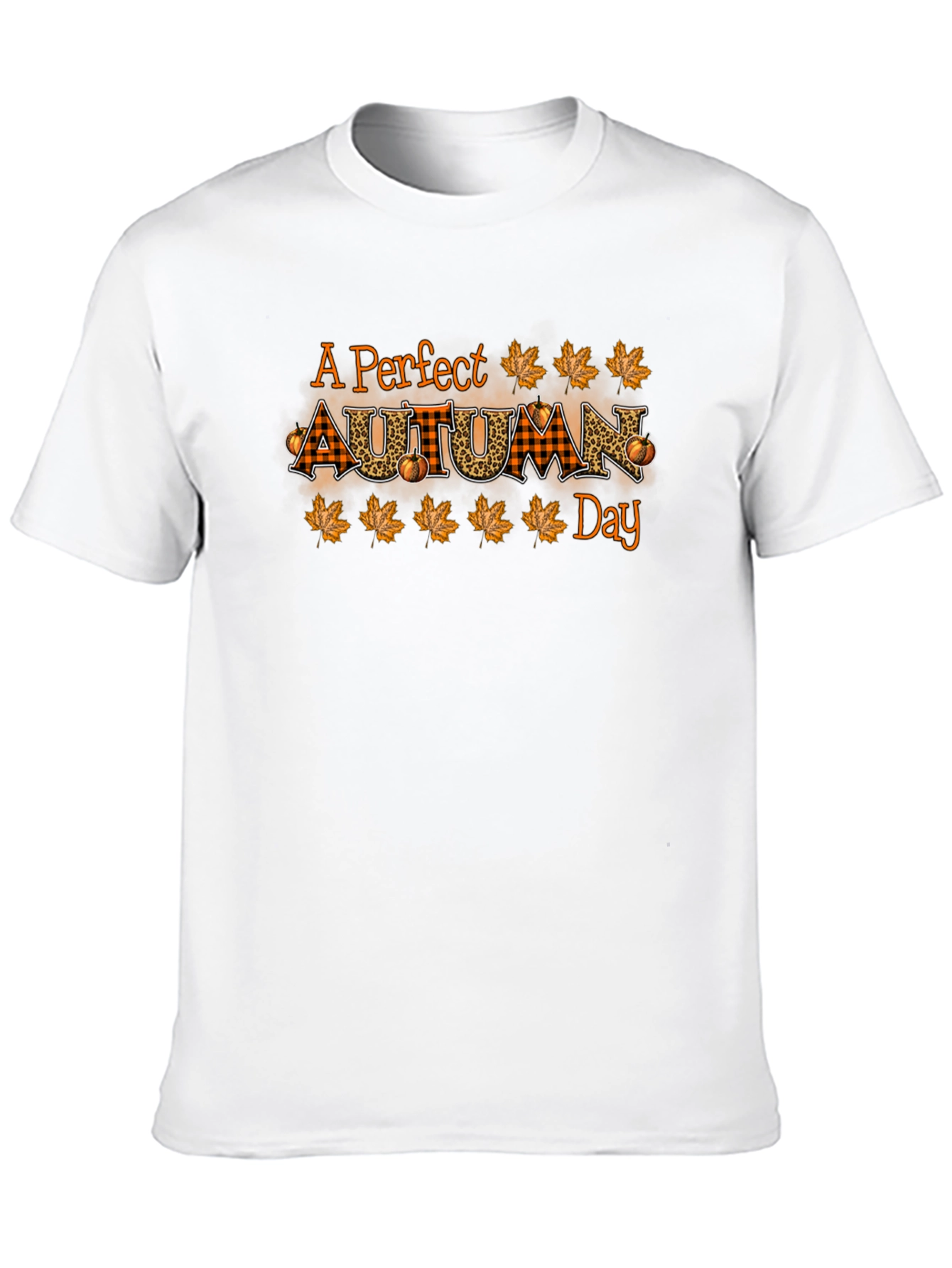 Black Perfect Autumn Day T-Shirt Fall Graphic Tee view 10