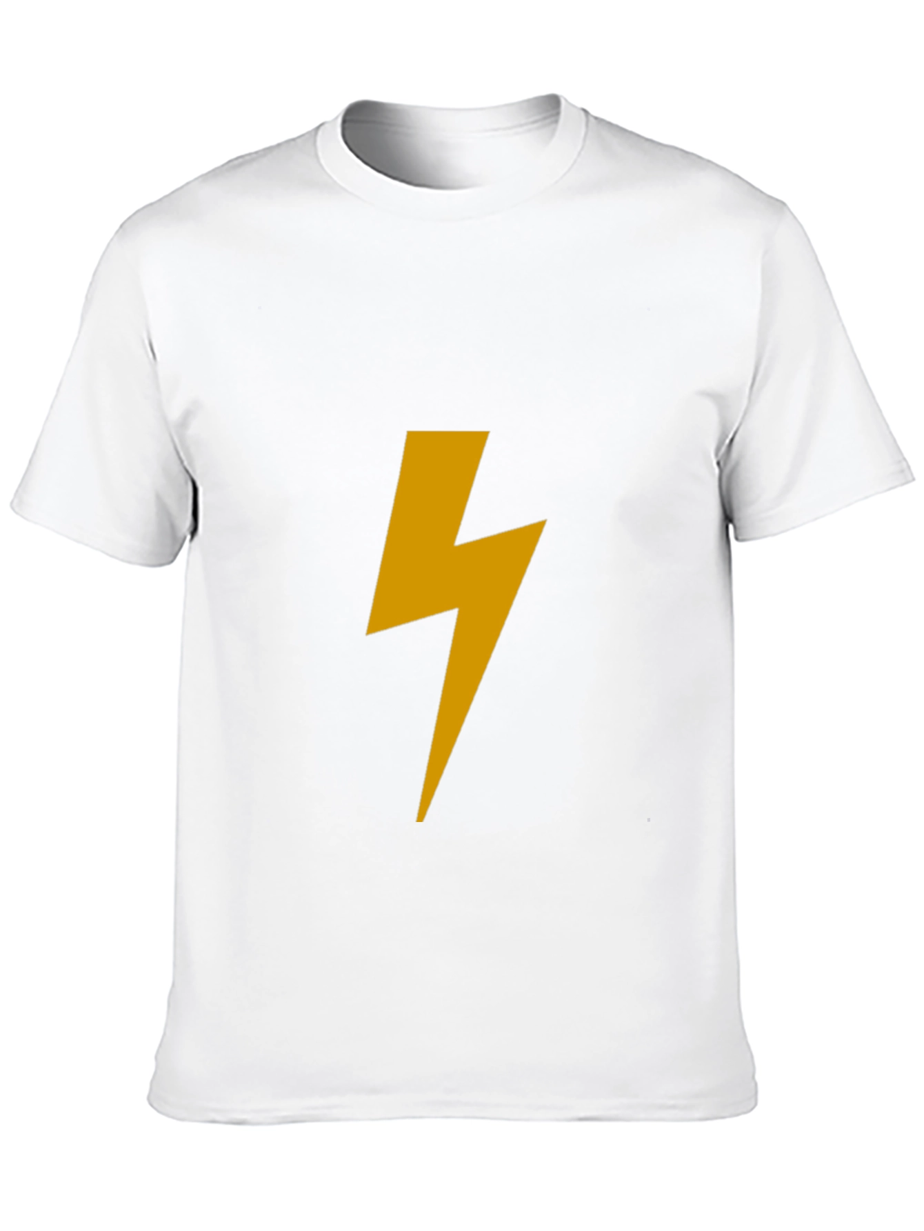 Black Black Tee with Bold Lightning Bolt Graphic view 10