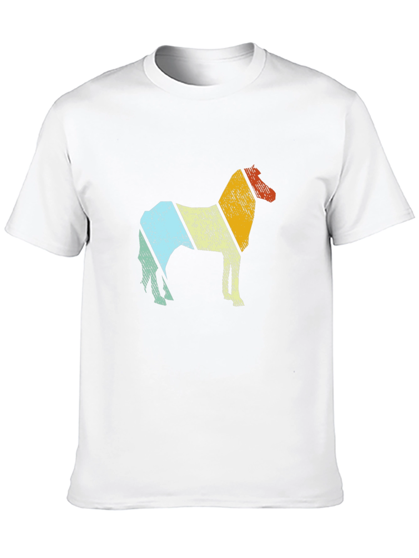 Black Retro Horse Graphic Tee - Comfort Fit Black T-Shirt view 10