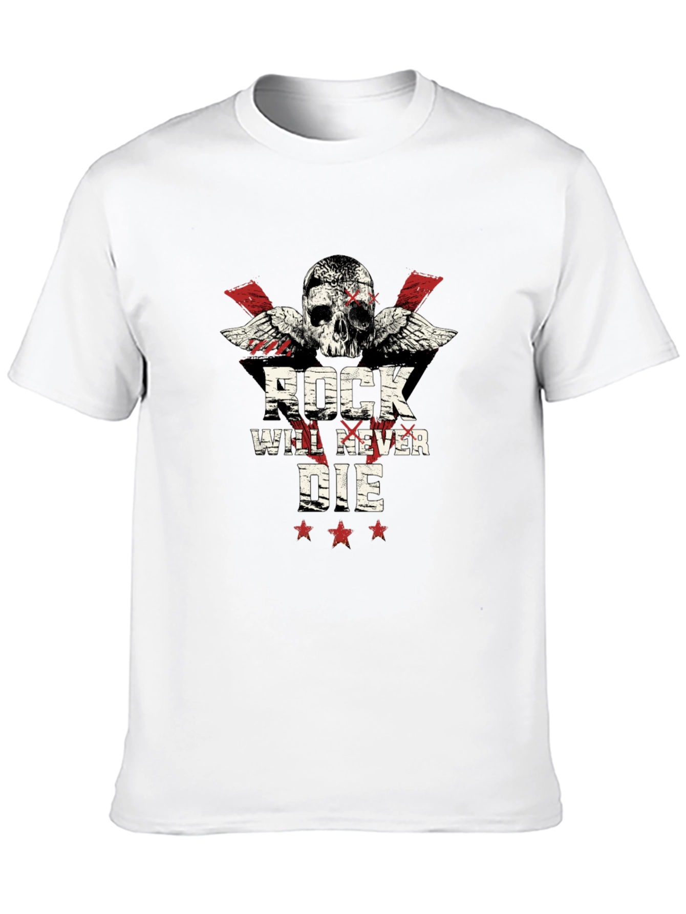 Black Rock Will Never Die Skull T-Shirt view 10
