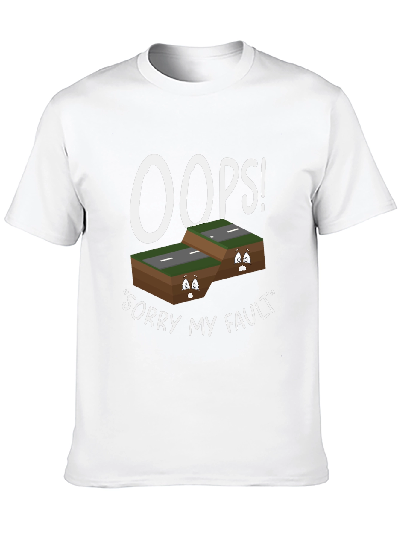 Black Oops Sorry My Fault T-Shirt view 10