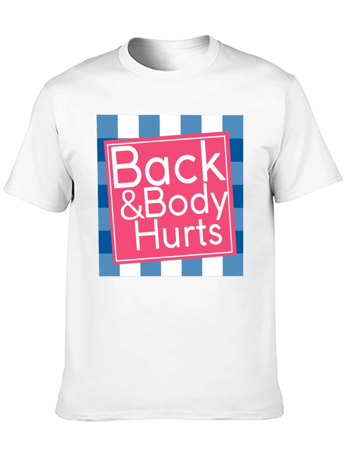 Black Back & Body Hurts Graphic T-Shirt - Novelty Tee view 10