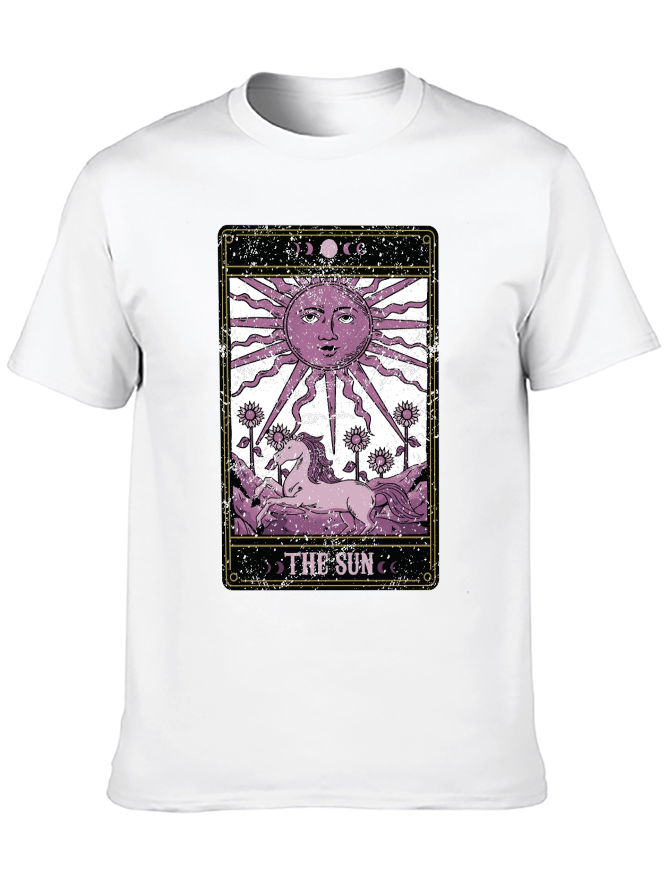 Black The Sun Tarot Card T-Shirt - Mystical Graphic Tee view 10