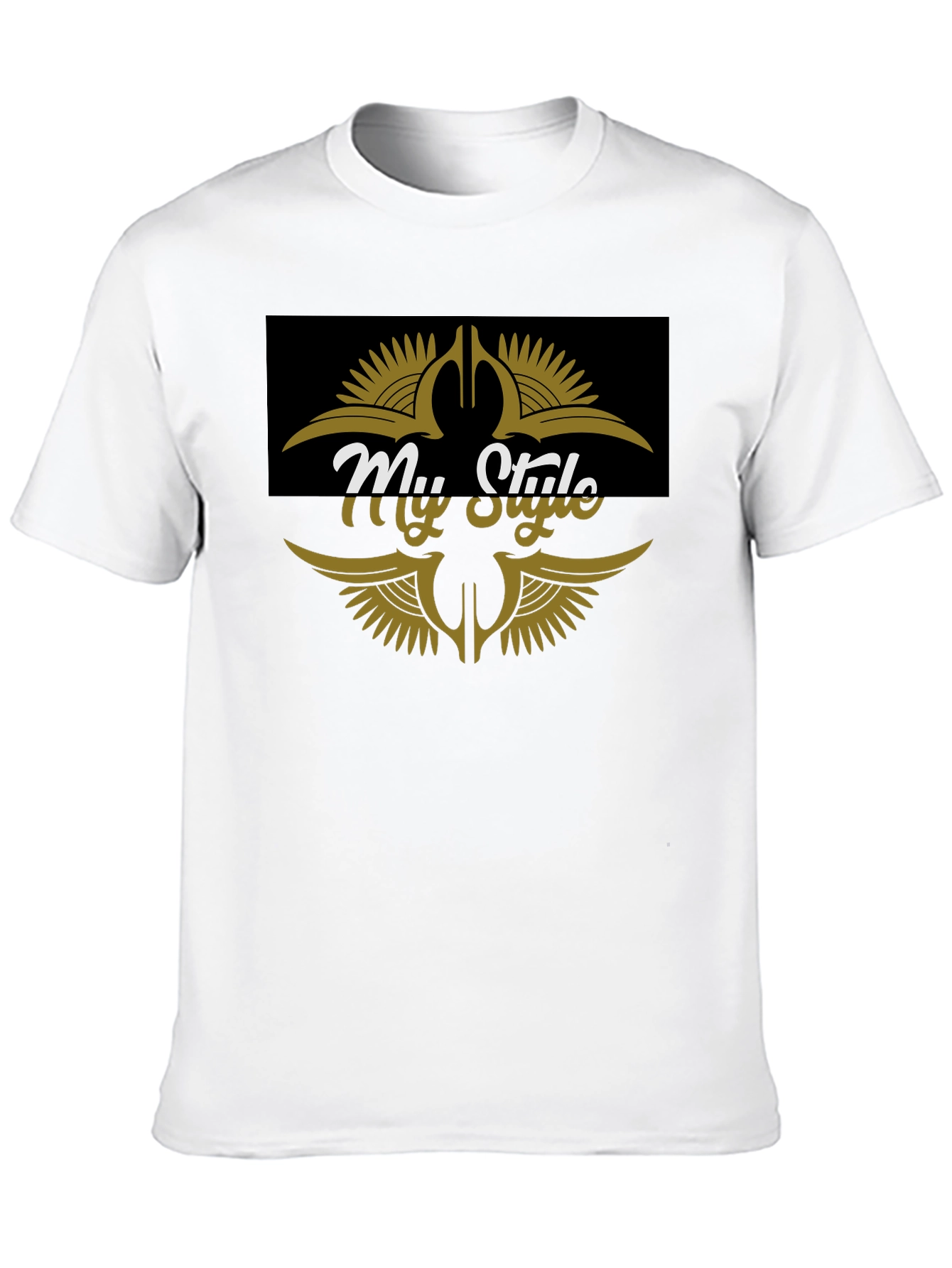 Black My Style Graphic Tee - Black Cotton Blend T-Shirt view 10