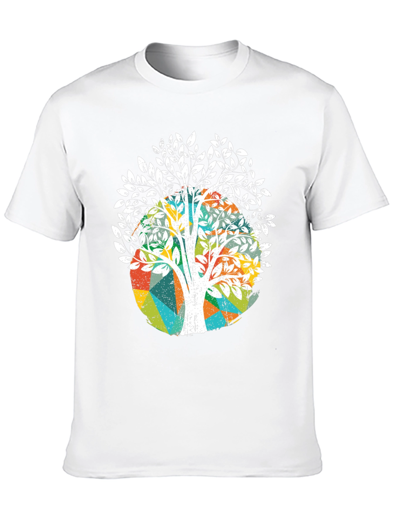 Black Abstract Tree Graphic Tee - Unique Design view 10