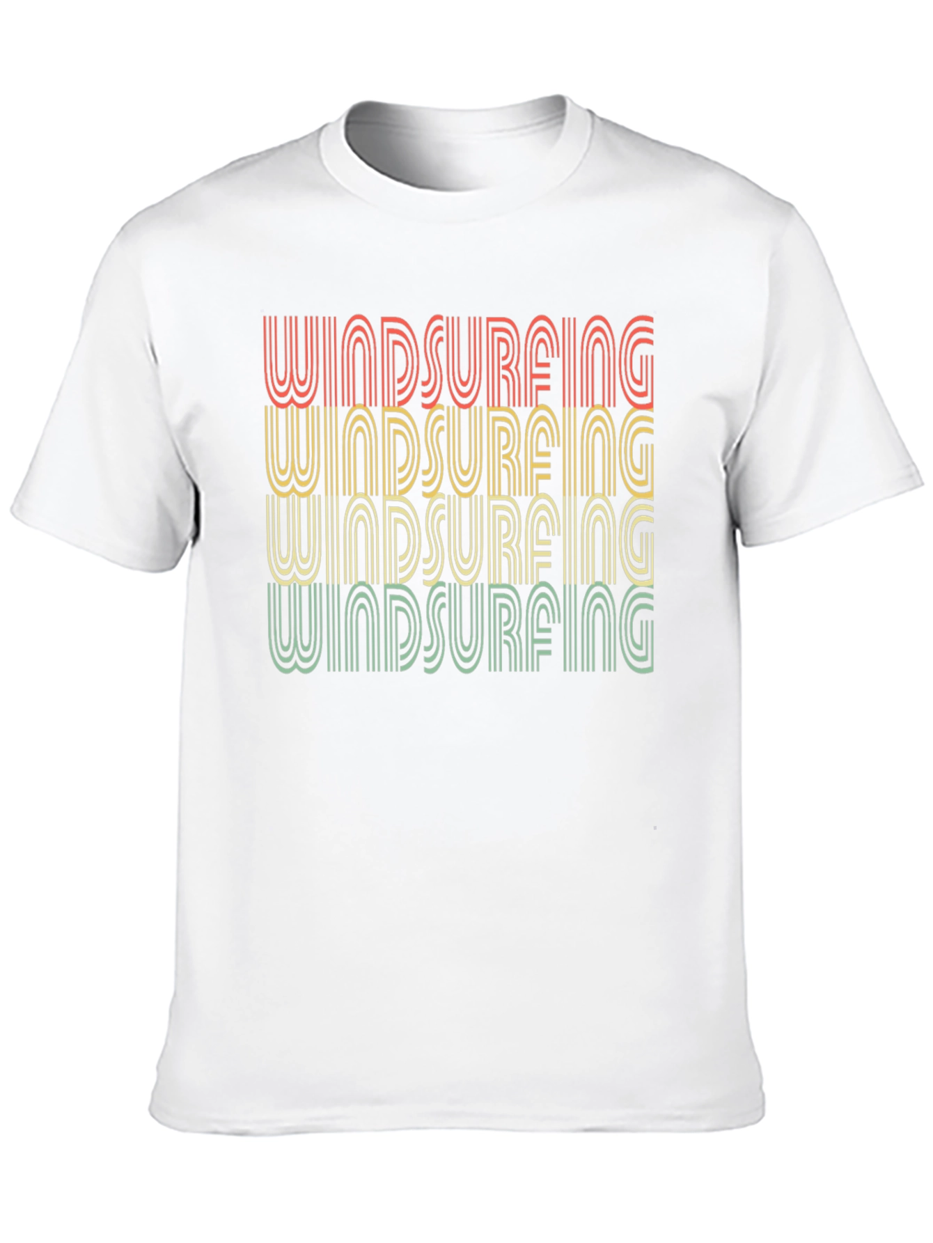 Black Retro Windsurfing T-Shirt - Black view 10