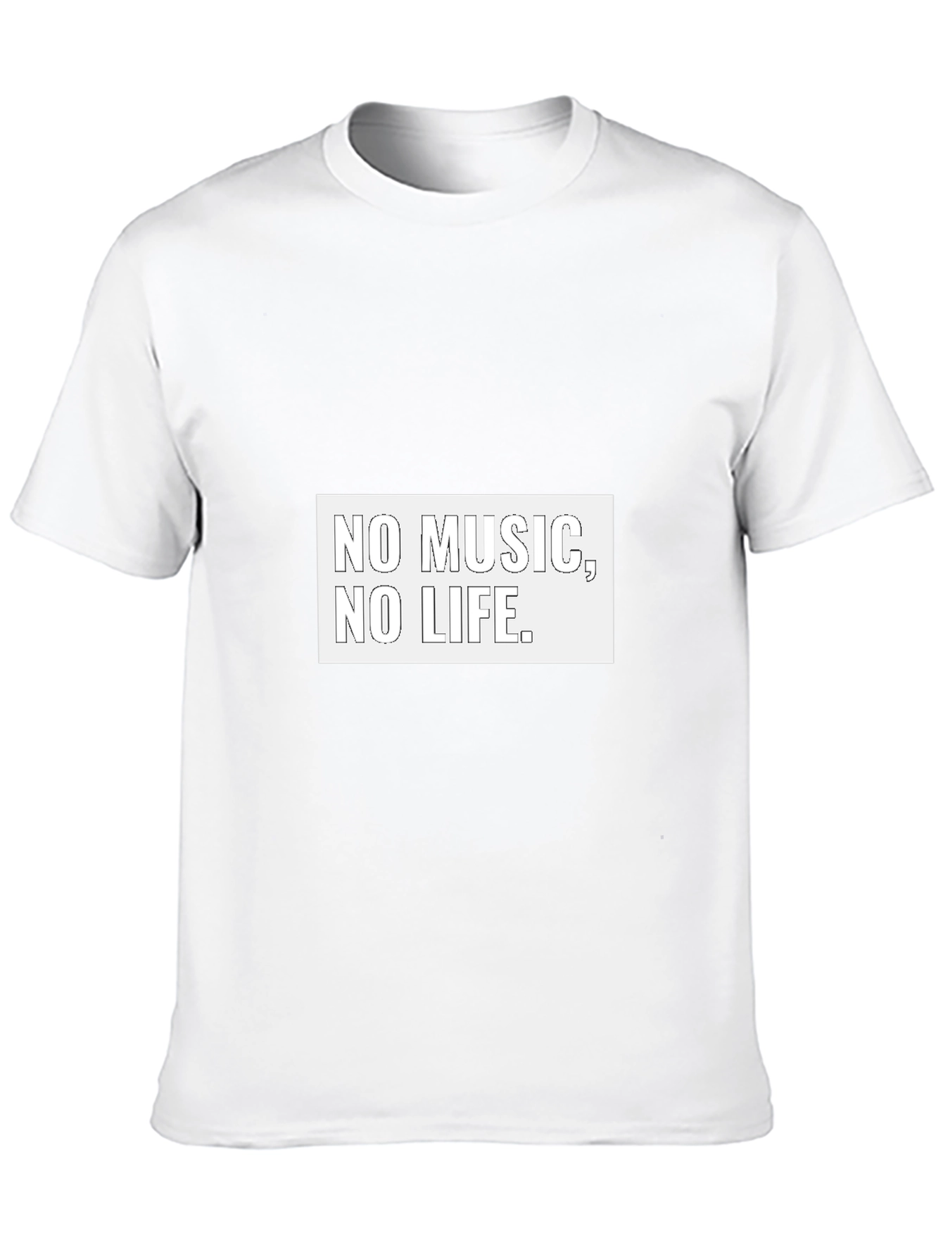 Black No Music No Life Black Graphic Tee view 10